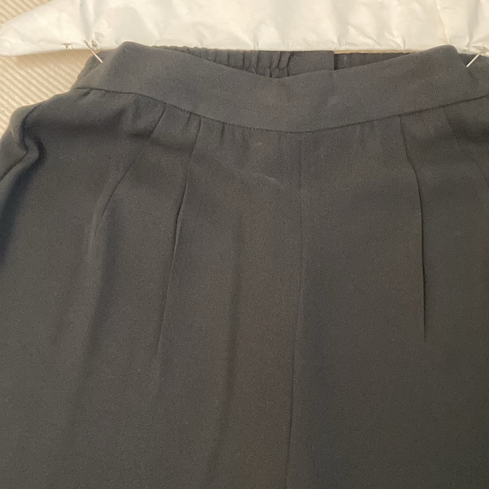 Cache Black Crepe Tuxedo Top And Slacks - image 6